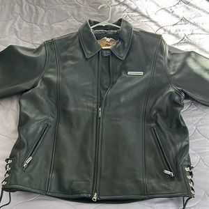 Harley Davidson genuine leather men's black XL jacket